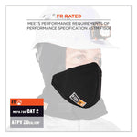 N-Ferno 6872 2-Layer FR Mouthpiece, Modacrylic Cotton, One Size Fits Most, Black