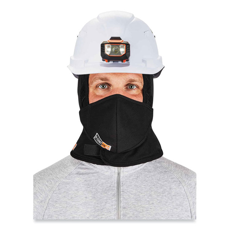 N-Ferno 6876 2-Layer FR Liner + Mouthpiece Kit, Modacrylic Cotton, One Size Fits Most, Black