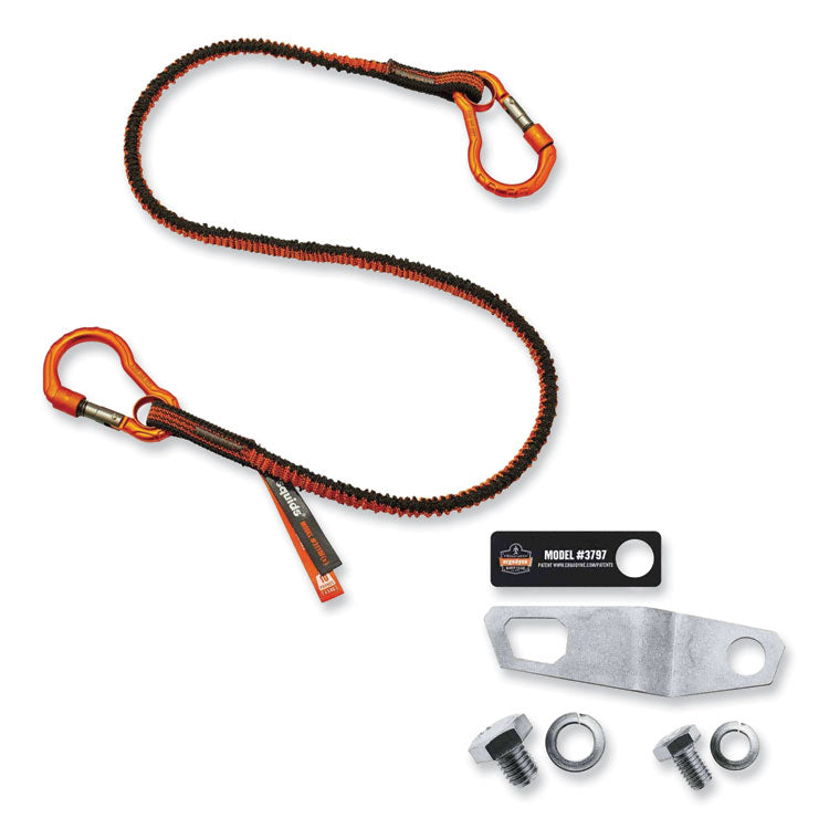 Squids 3196 Grinder Tool Tethering Kit, 8 lb Max Working Capacity, 38" Long, Orange/Gray