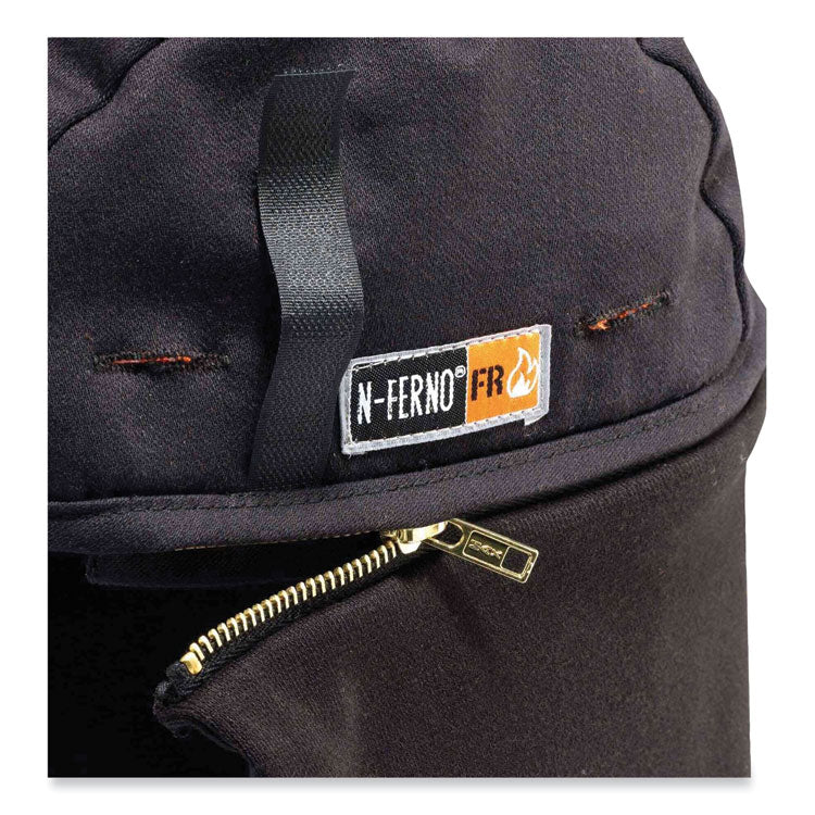 N-Ferno 6885 2-Layer FR Zip-Off Winter Liner, Modacrylic Cotton, One Size Fits Most, Black