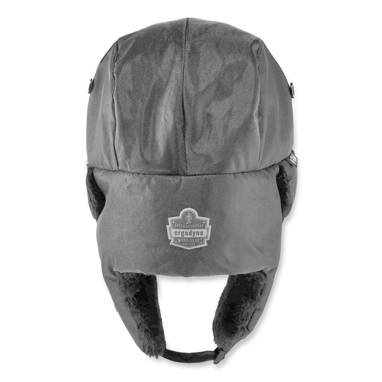 N-Ferno 6802ZI Zipper Trapper Hat + Universal Bump Cap, L/XL, Black