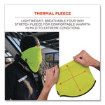 N-Ferno 6960 Fleece Neck Gaiter, Fleece, One Size Fits Most, Hi-Vis Lime