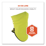 N-Ferno 6960 Fleece Neck Gaiter, Fleece, One Size Fits Most, Hi-Vis Lime