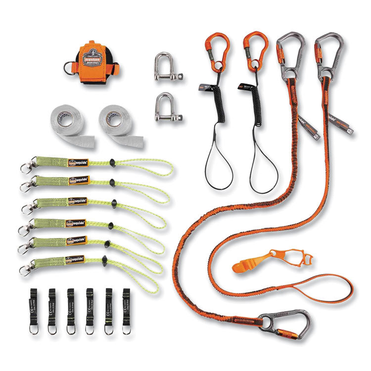 Squids 3187 Scaffolding Worker Tool Tethering Kit, Assorted Max Working Capacities, Lengths and Colors