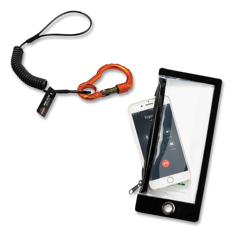 Squids 3195 Cell Phone Tool Tethering Kit, 1 lb Max Working Capacity, 12" to 48", Black/Orange