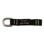 Squids 3700 Nylon Webbing Tool Tails with D-Rings, 2 lb Max Working Capacity, 3.5" Long, Black, 6/Pack, 10 Packs/Carton