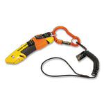 Squids 3700 Nylon Webbing Tool Tails with D-Rings, 2 lb Max Working Capacity, 3.5" Long, Black, 6/Pack, 10 Packs/Carton