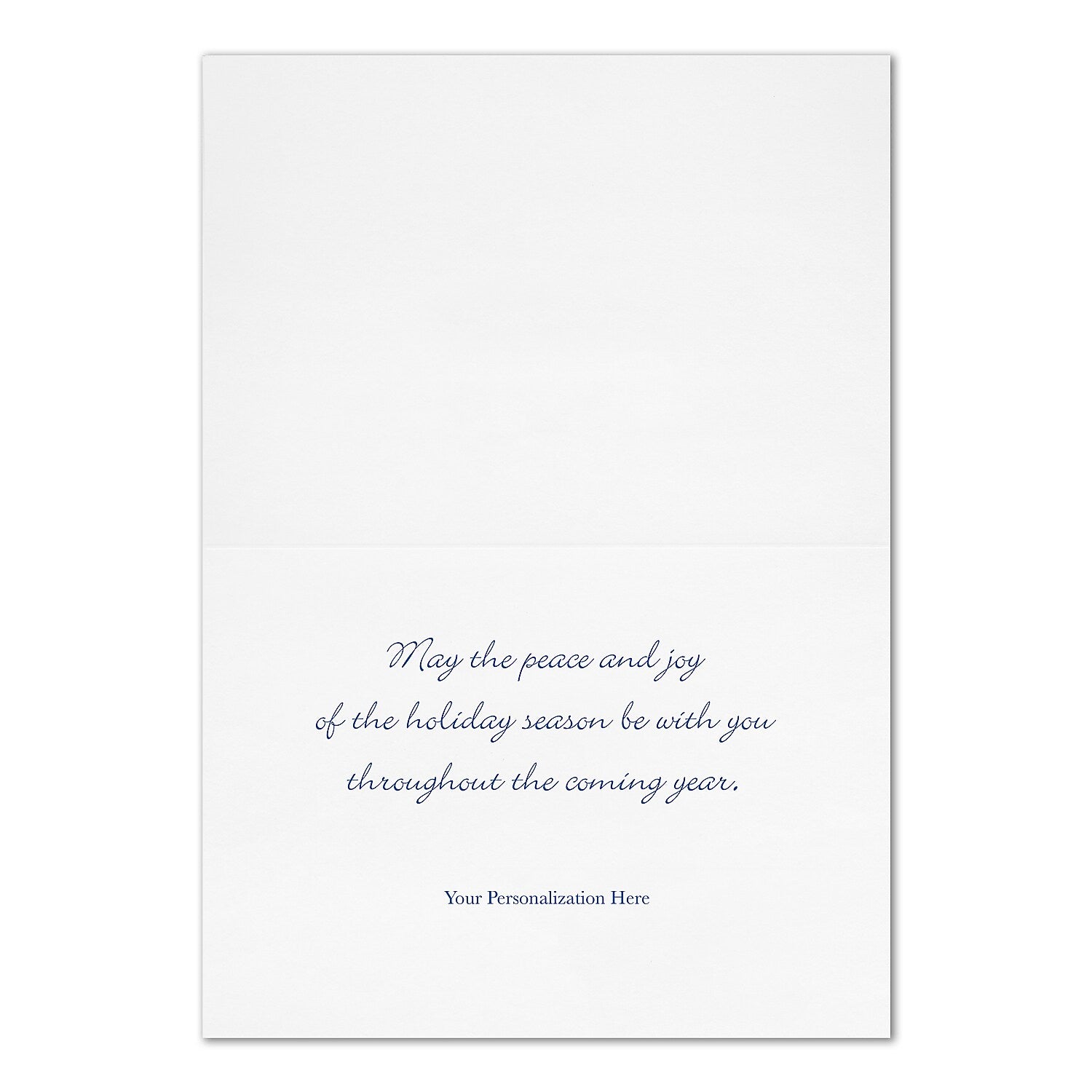 "Holiday Starlight" Holiday Card w/ Gold Lined White Envelope, 100/BX