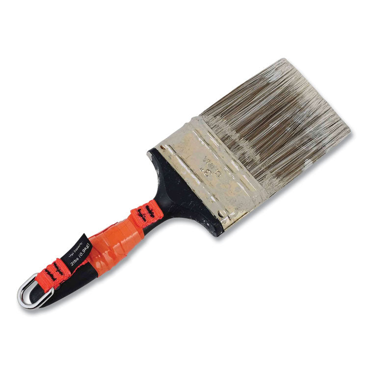 Squids 3700 Nylon Webbing Tool Tails with D-Rings, 2lb Max Working Capacity, 4.5" Long, Orange/Black, 6/Pack, 10 Packs/Carton