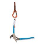 Squids 3700 Nylon Webbing Tool Tails with D-Rings, 2lb Max Working Capacity, 4.5" Long, Orange/Black, 6/Pack, 10 Packs/Carton