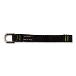 Squids 3700 Nylon Webbing Tool Tails with D-Rings, 2 lb Max Working Capacity, 5.5", Black, 6/Pack, 10 Packs/Carton