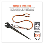 Squids 3101F(x) Tool Lanyard with Stainless-Steel Carabiner + Loop, 15 lb Max Working Capacity, 38" to 48" Long