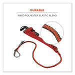 Squids 3101F(x) Tool Lanyard with Stainless-Steel Carabiner + Loop, 15 lb Max Working Capacity, 38" to 48" Long