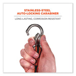 Squids 3101F(x) Tool Lanyard with Stainless-Steel Carabiner + Loop, 15 lb Max Working Capacity, 38" to 48" Long