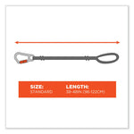 Squids 3101F(x) Tool Lanyard with Stainless-Steel Carabiner + Loop, 15 lb Max Working Capacity, 38" to 48" Long