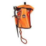Squids 3108F(x)Tool Lanyard with Locking Aluminum Carabiner + Loop, 15 lb Max Working Capacity, 38" to 48" Long, Orange/Gray