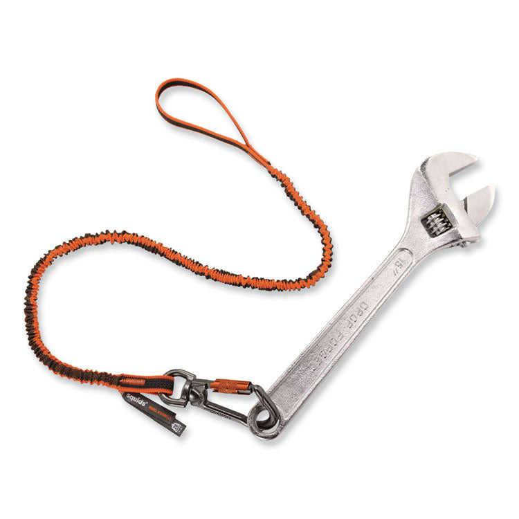 Squids 3109F(x) Tool Lanyard, Swiveling Aluminum Carabiner + Loop, 25 lb Max Working Capacity, 38" to 48" Long