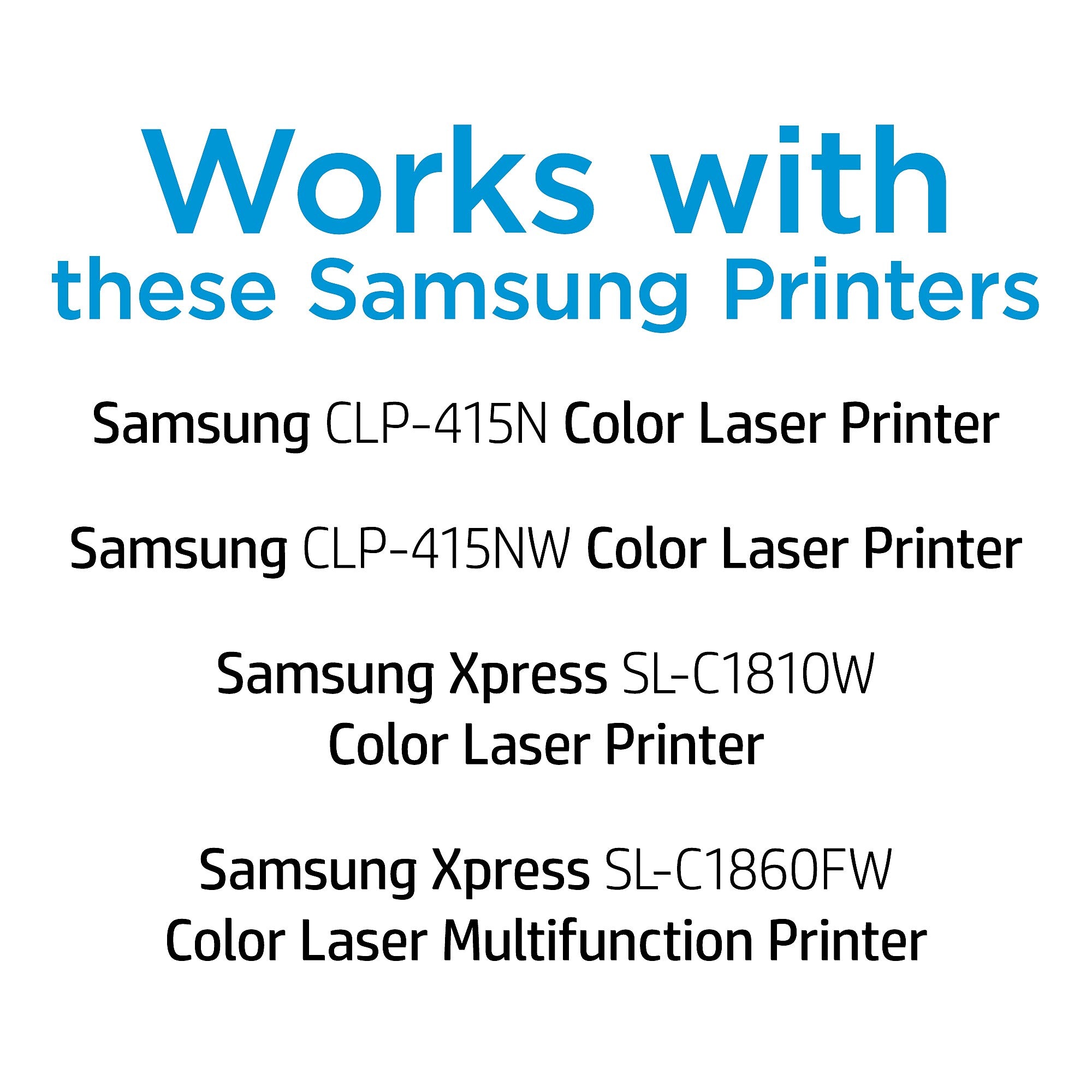 HP C504S Cyan Toner Cartridge for Samsung CLT-C504S, Prints Up to 1,800 pages (SU025)