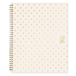2026 Blue Sky Bespoke Letterpress Cream Hearts 8.5" x 11" Calendar Year Weekly & Monthly Planner, Plastic Cover (156227)