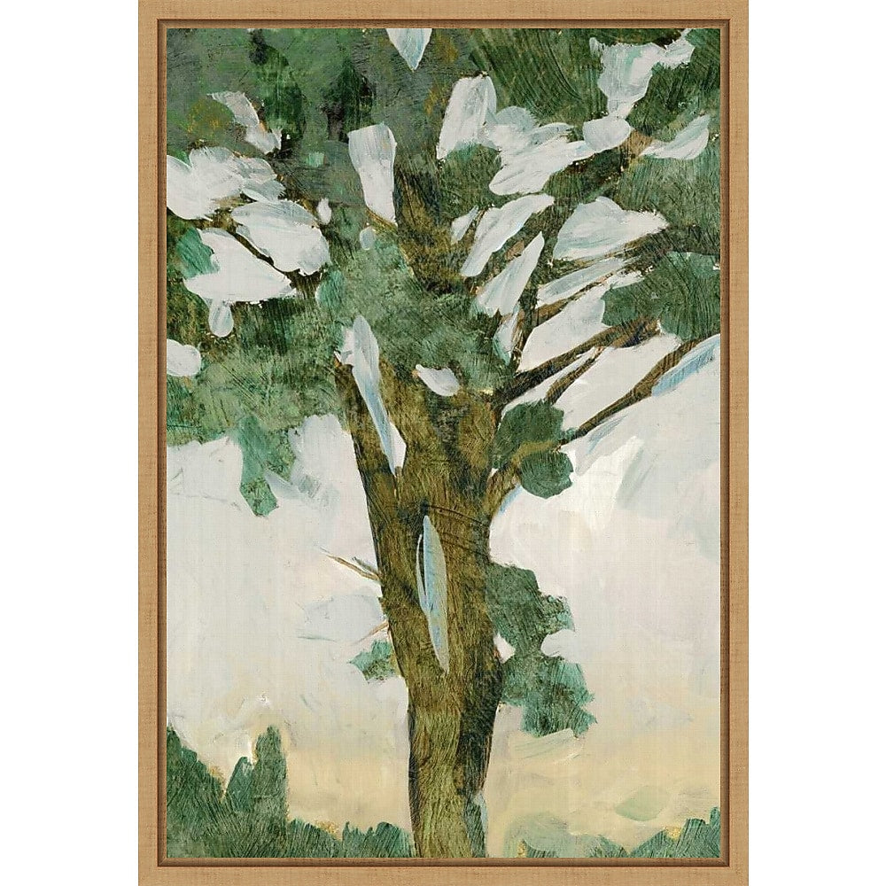 Amanti Art Green Tree I Framed Canvas Wall Art Print, 16" x 23" (A42674690222)
