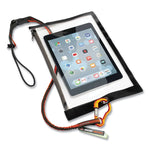 Squids 3102F(x) Tool Lanyard with Aluminum Carabiner + Cinch-Loop, 5 lb Max Working Capacity, 38" to 48", Orange/Gray