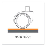 Trendsetter Chair Mat for Hard Floors, 36 x 48, Pewter