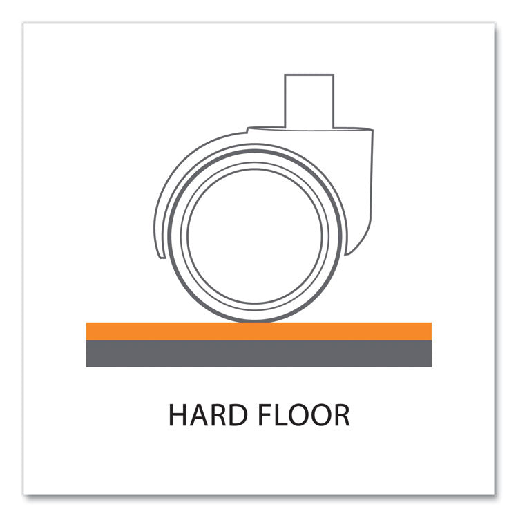 Trendsetter Chair Mat for Hard Floors, 36 x 48, Pewter