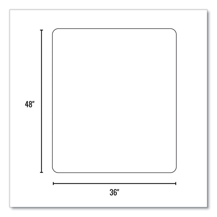 Trendsetter Chair Mat for Hard Floors, 36 x 48, Cherry