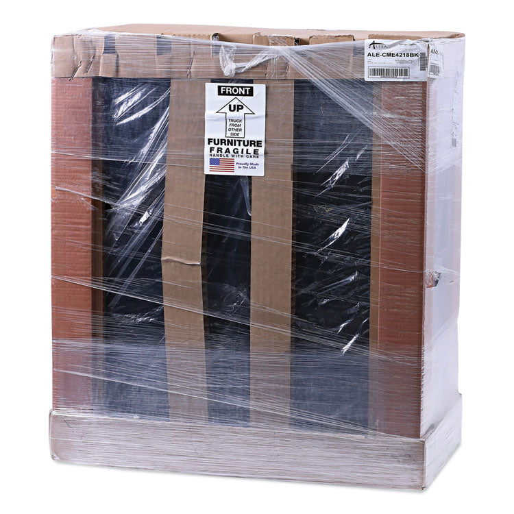 Standard Assembled Storage Cabinet, 36w x 18d x 42h, Black