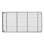 Wire Shelving Garment Rack, 30 Garments, 36w X 18d X 75h, Black