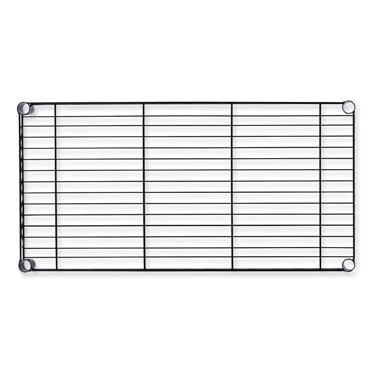 Wire Shelving Garment Rack, 30 Garments, 36w X 18d X 75h, Black