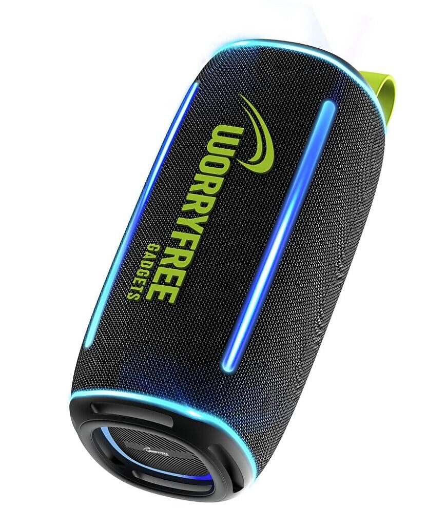 Worryfree Gadgets WP64 Wireless Bluetooth Portable Speaker, Waterproof, Black (WP64-BLK)