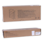 5-Shelf Wire Shelving Kit With Casters And Shelf Liners, 48w X 18d X 72h, Black Anthracite