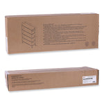 5-Shelf Wire Shelving Kit With Casters And Shelf Liners, 48w X 18d X 72h, Silver