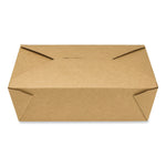 GEN Reclosable Kraft Take-Out Box, 76 oz, Paper, 200/Carton