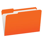 Pendaflex File Folder, 1-Tab, Assorted, Legal Size, Orange, 100/Box (R153 1/3 ORA)