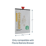 Starbucks Blonde Espresso Coffee Flavia Freshpacks, Espresso Roast, 72/Carton (MDR00219)