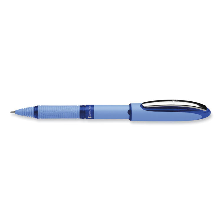 One Hybrid N Rollerball Pen, Stick, Extra-Fine 0.3 mm, Blue Ink, Blue Barrel, 10/Box