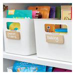 iDESIGN Small Wood Storage Bin Clips, 6/Pack (29118M6)