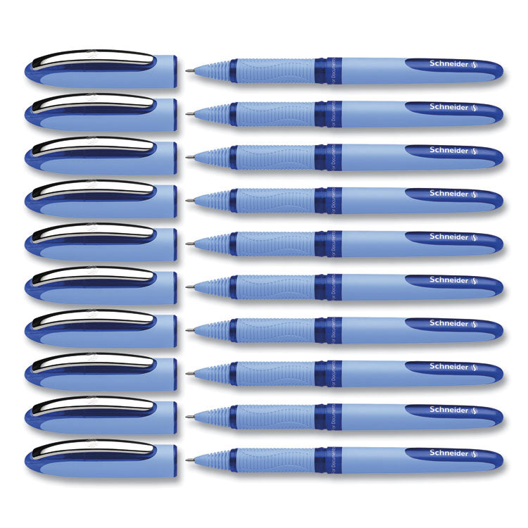 One Hybrid N Rollerball Pen, Stick, Extra-Fine 0.3 mm, Blue Ink, Blue Barrel, 10/Box