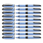 One Hybrid N Rollerball Pen, Stick, Fine 0.5 mm, Black Ink, Blue Barrel, 10/Box