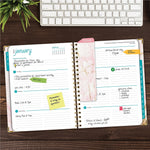 2026 Global Printed Products Pink Marble 8.5" x 11" Weekly & Monthly Planner, Paperboard Cover (NRY26-8511-01)