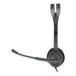 H111 Binaural Over The Head Headset, Black/Silver