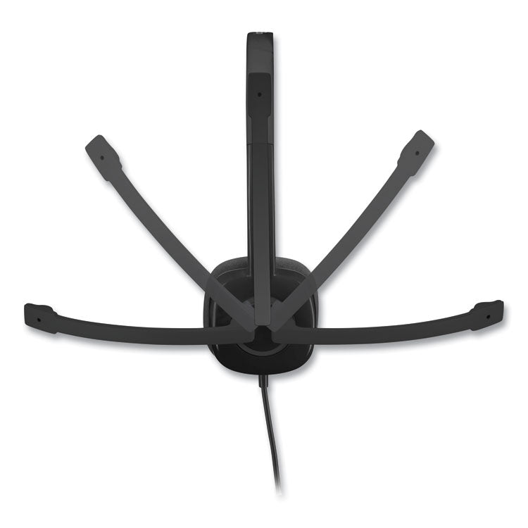 H151 Binaural Over The Head Headset, Black