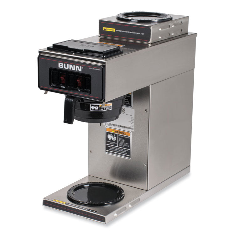 VP17-2 12-Cup Pourover Coffee Brewer, Black/Stainless Steel