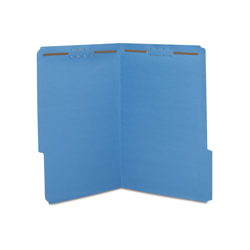 Staples® Reinforced Classification Folder, 2" Expansion, Legal Size, Dark Blue, 50/Box (ST18687-CC)