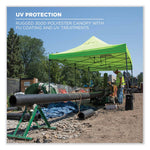 Shax 6015 Heavy-Duty Pop-Up Tent, Single Skin, 10 ft x 20 ft, Polyester/Steel, Lime