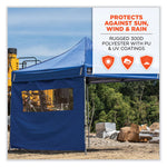 Shax 6092 Pop-Up Tent Sidewall with Mesh Window, Single Skin, 10 ft x 10 ft, Polyester, Blue
