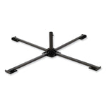 Shax 6190 Umbrella Stand, 1.65" Cylinder with Set Screw Clamp, Metal, 48 x 48 x 10, Black