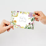 Great Papers Flower Meadows General Use Thank You Notecard Kits, Multicolored, 24/Pack (2025030)